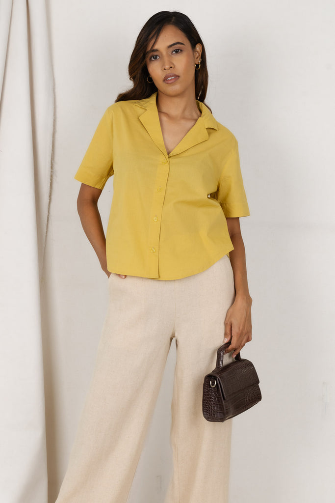 DHALIA SHIRT SAFFRON