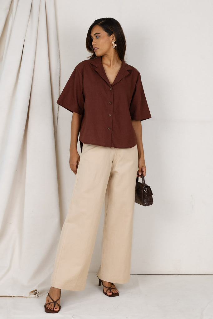 JUNE SHIRT WALNUT