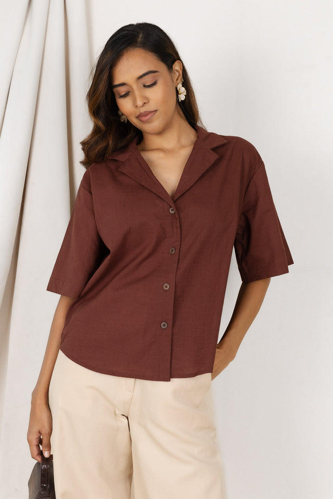 JUNE SHIRT WALNUT
