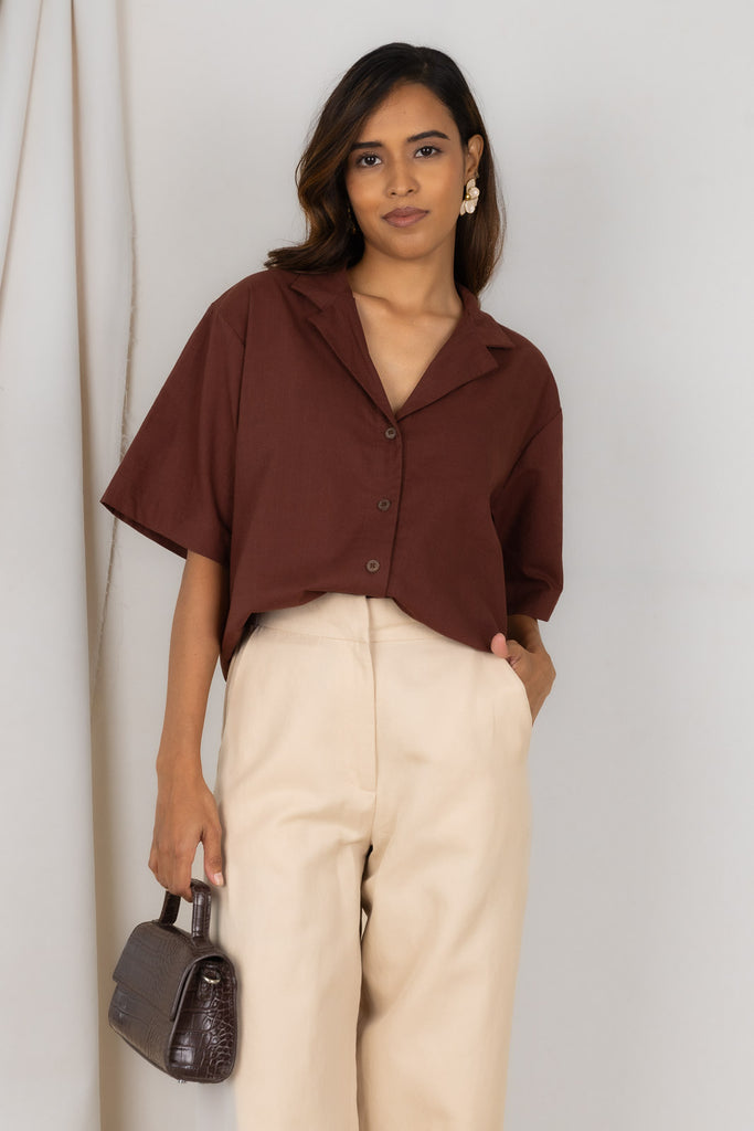JUNE SHIRT WALNUT